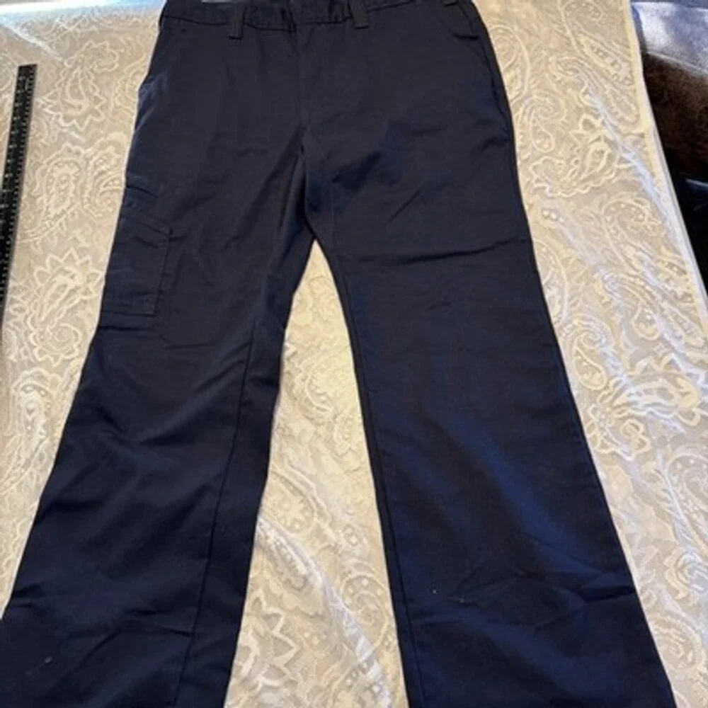 Dickies Mens Flex Regular Fit Straight Leg Work Cargo Pants Navy 36/30